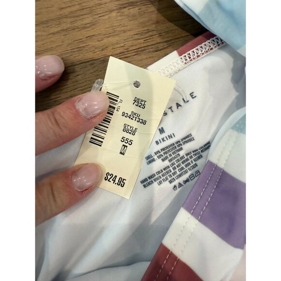 Brand New Aeropostale Striped Bikini Set, Top size small, Bottom medium - Picture 5 of 11